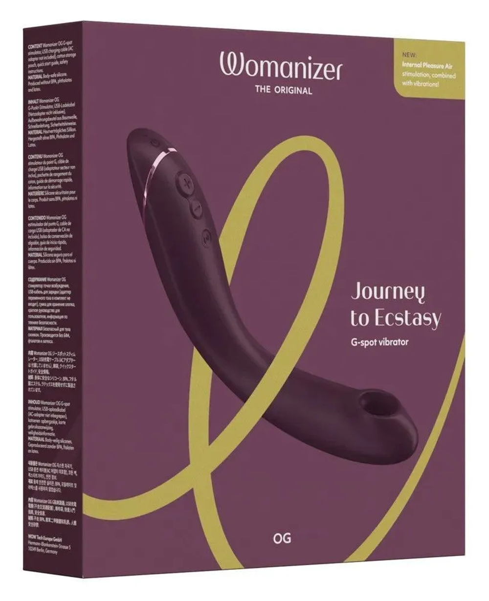 Стимулятор G-точки Womanizer OG c технологией Pleasure Air и вибрацией