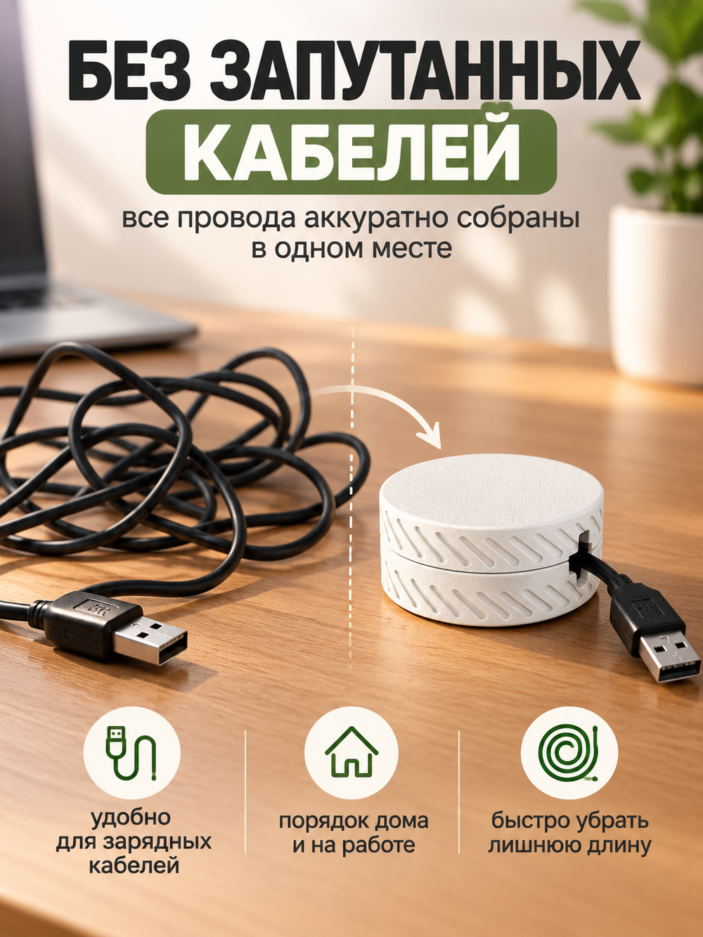 FOR YOU Органайзер для кабелей