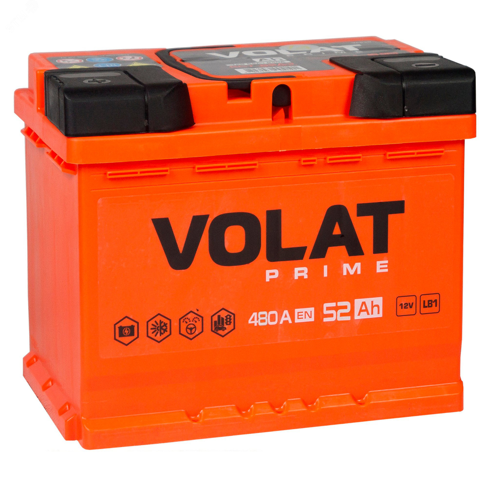 VOLAT Prime 52Ah R+ (низкий)