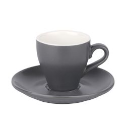 Кофейная пара 100 мл серая матовая d 6,4 см h6,2 см Barista (Бариста) P.L. Proff Cuisine [6]