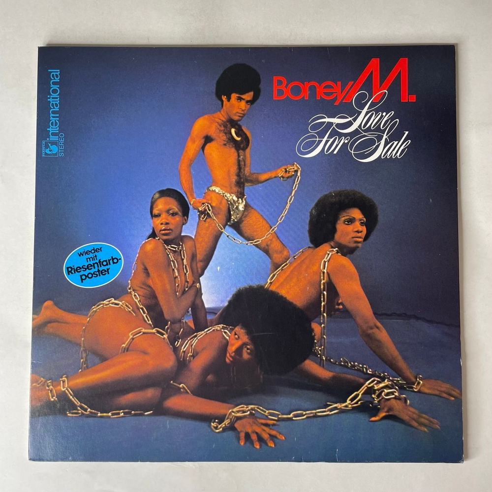Винтажная виниловая пластинка LP Boney M Бони М Love For Sa le (Германия 1977) (С Постером)