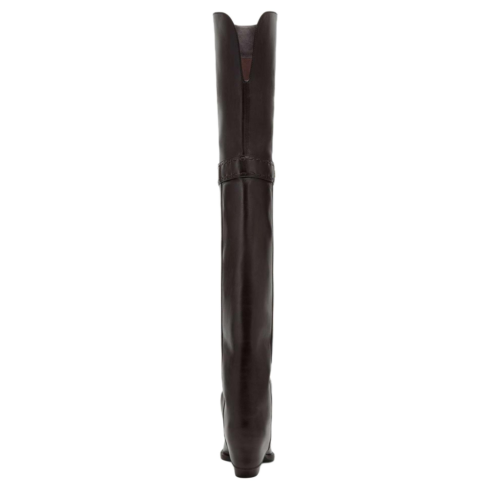 FENDI Over the knee Boots 5.5cm Women"s Burgundy