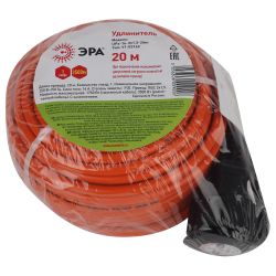 Удлинитель силовой ЭРА UPx-1e-3x1.5-20m в бухте c заземлением 1 розетка 20м ПВС 3х1.5мм2 | Электротовары