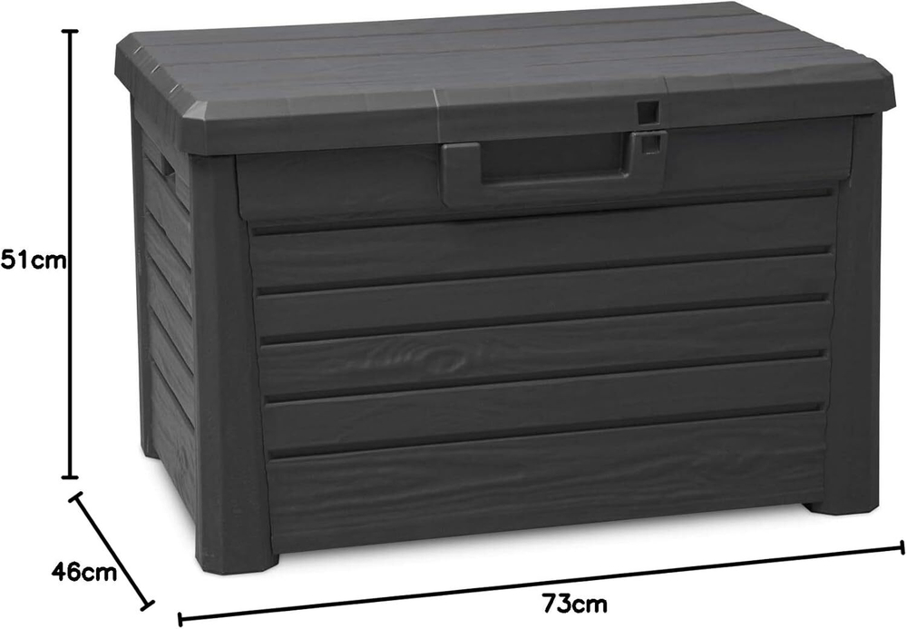 Пластиковый сундук Toomax Florida Compact 120 л anthracite