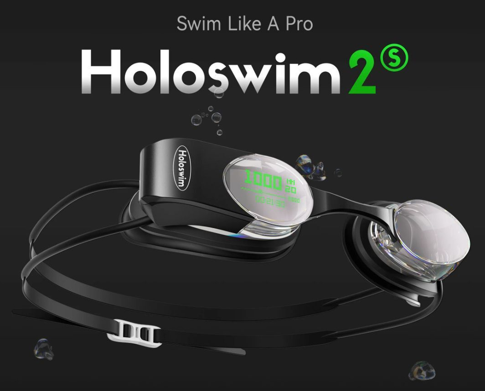 Умные очки для плавания Holoswim 2s AR с фитнес-трекером и защитой от запотевания