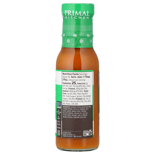 Primal Kitchen, соус баффало, с маслом авокадо, мягкий и сладкий, 241 г (8,5 унции)