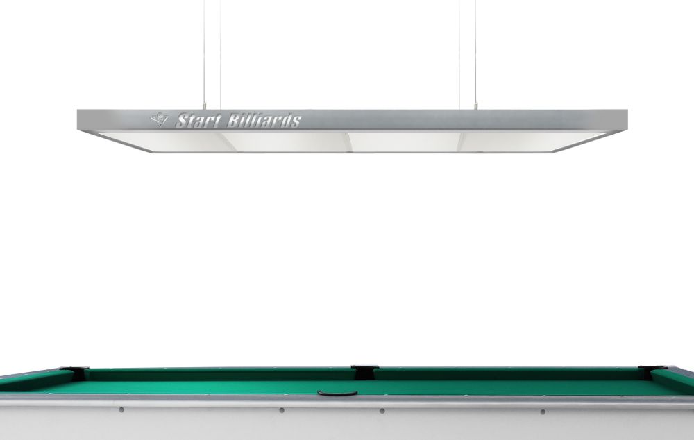 Лампа STARTBILLIARDS Club select 5 секций (Ral 9005 муар (black),Без рассеивателя (комплект),Логототип заказчика)