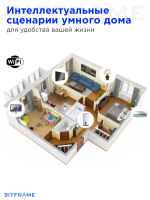 Умный автоматический выключатель wifi на DIN рейку 25А Tuya Smart Life, умный автомат wifi