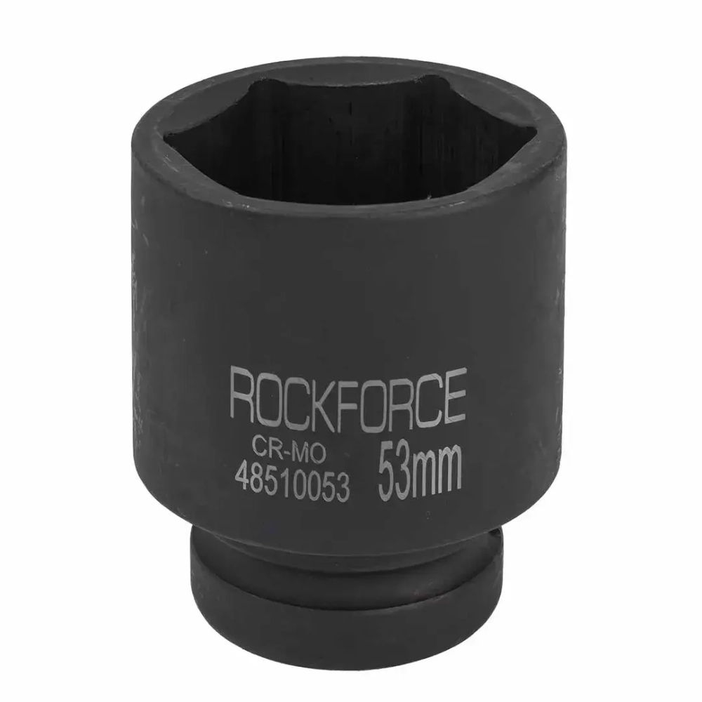 Головка ударная глубокая 1'', 53мм (6гр) RockForce RF-48510053