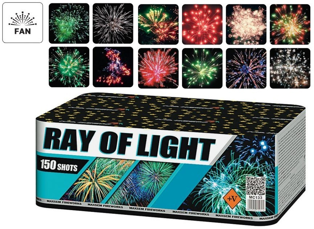 Батарея салютов "Ray of Light" MC133 150 залпов * 0.8"