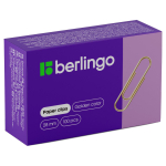 Скрепки 100 шт. 28мм. золотистые (Berlingo)