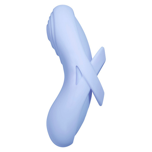 Голубой вибростимулятор на пальцы с функцией нагрева Svakom Echo 2 Flexible Finger Vibrator SC511B-SB