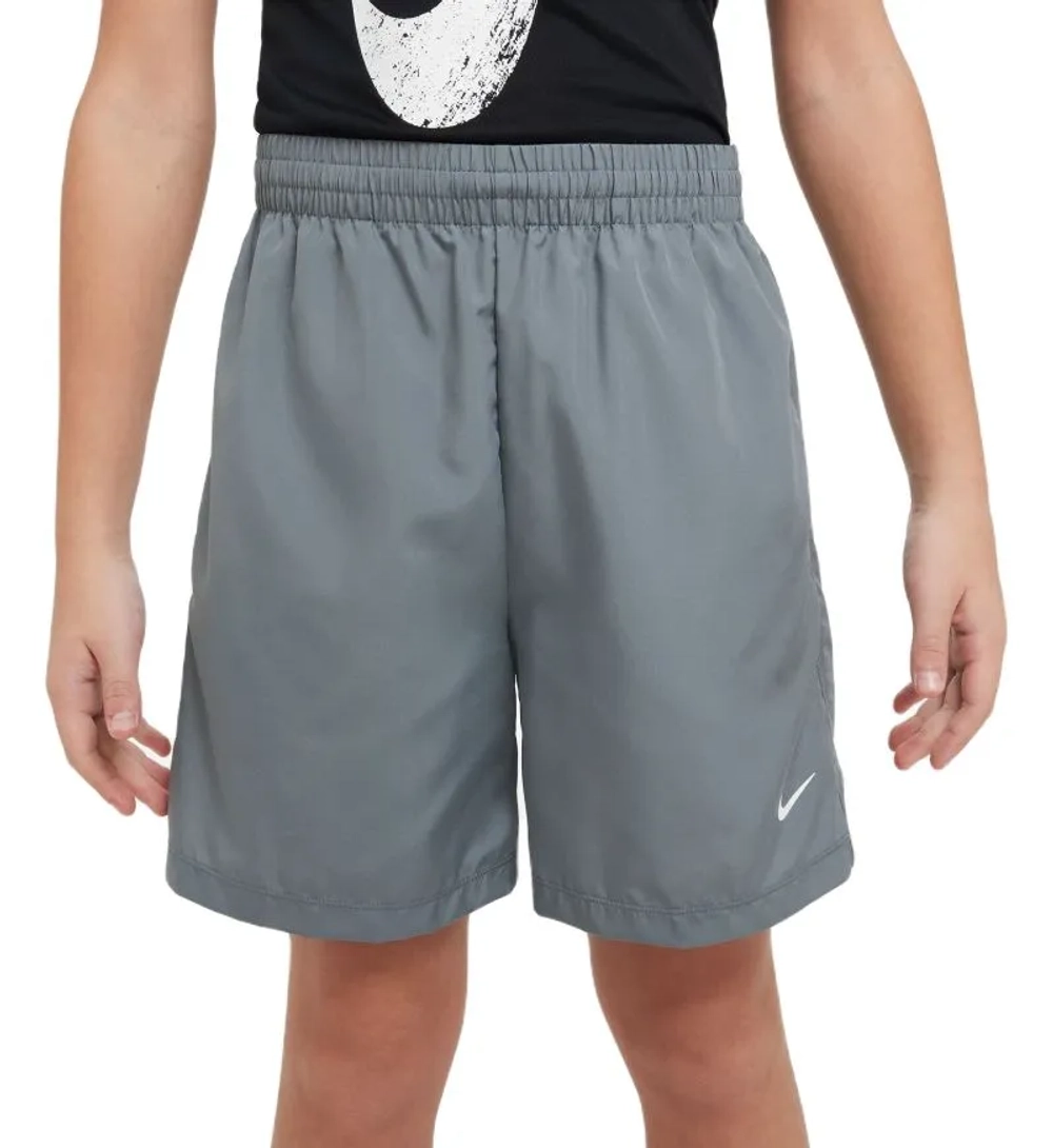 Шорты для мальчика теннисные Nike Dri-Fit Multi+ Training Shorts - smoke grey/white