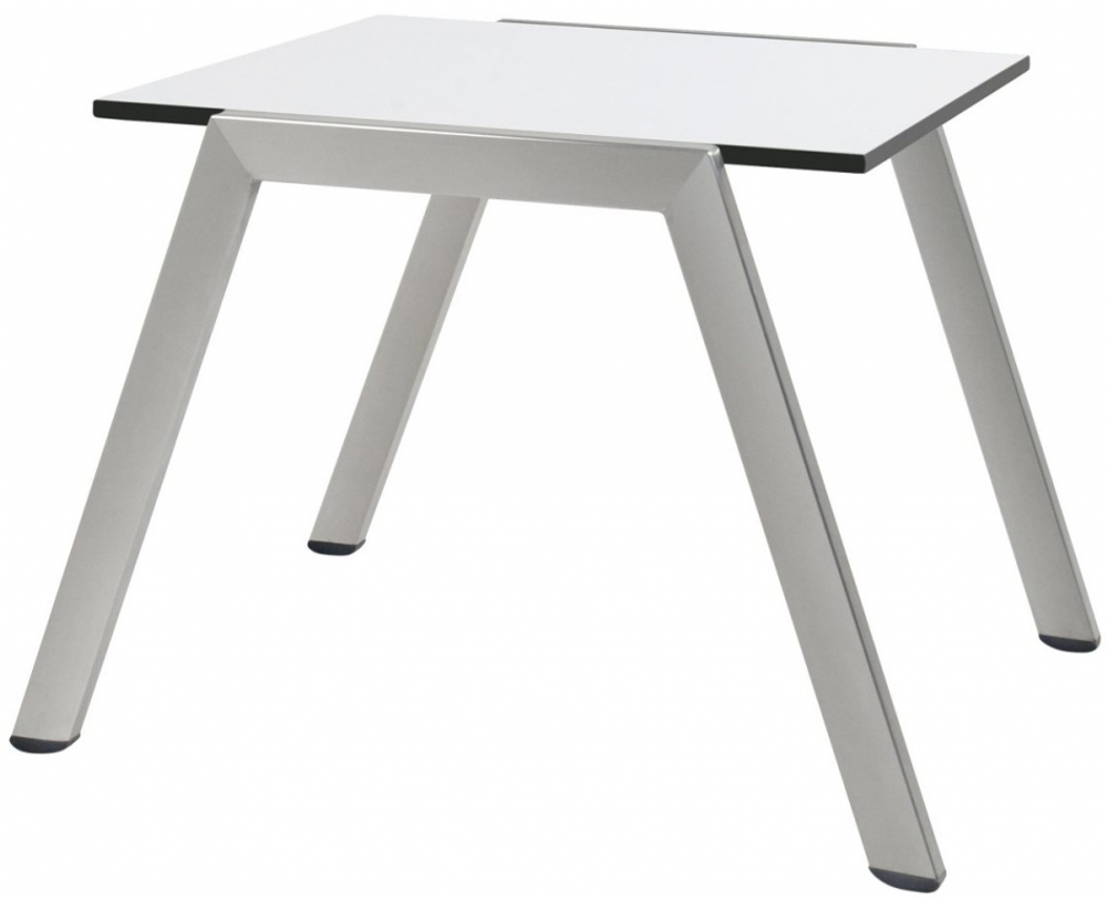 Столик металлический приставной Papatya Zen Side Table, белый
