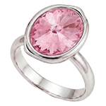 Кольцо Fiore Luna Light Rose K1902.12 R/S с регулируемым размером