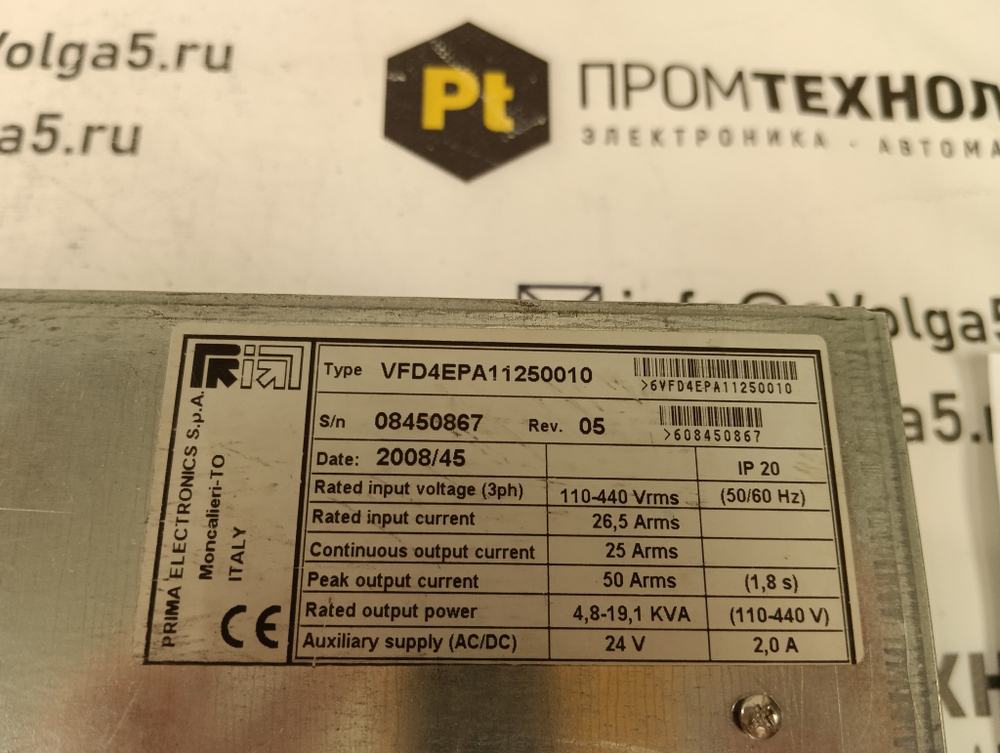 Prima Electronics VFD4EPA11250010 с хранения