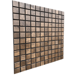 Деревянная мозаика для стен Wood Mosaic Дуб шоколад