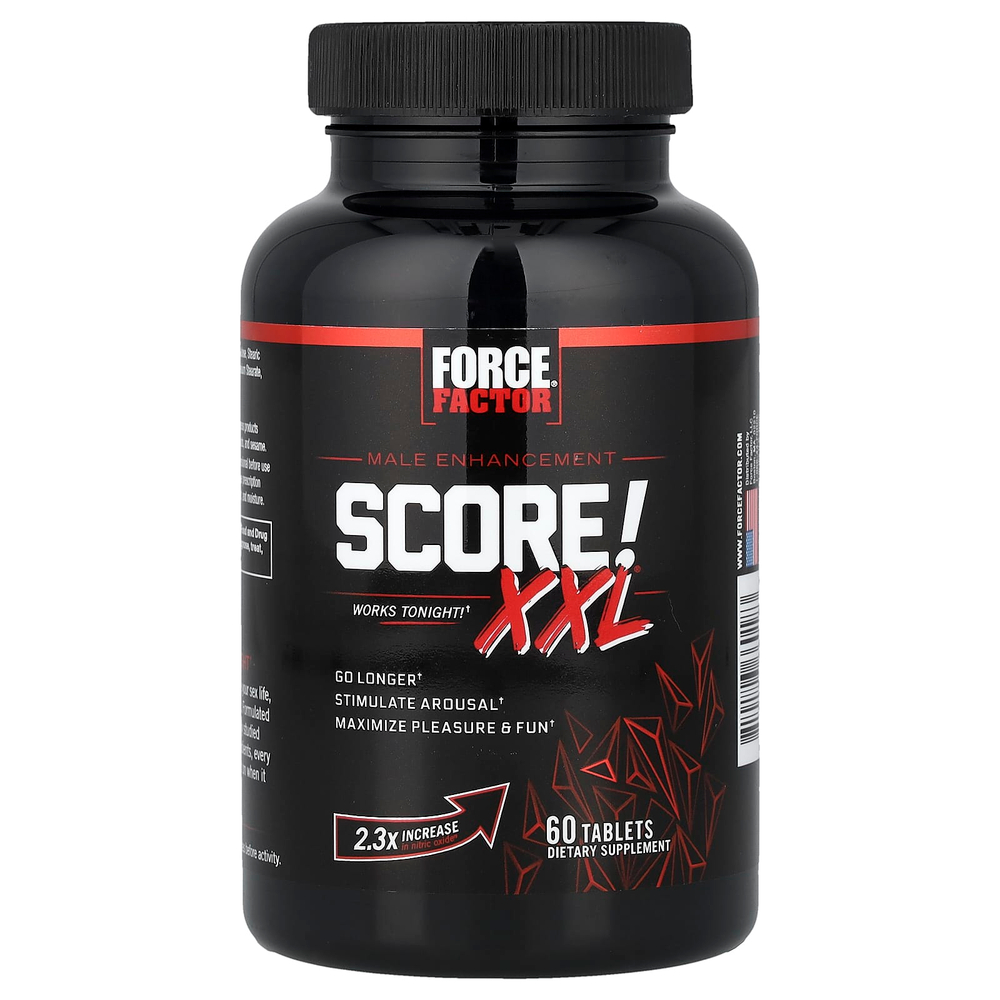 Force Factor, SCORE! XXL, средство для улучшения мужских качеств, 60 таблеток