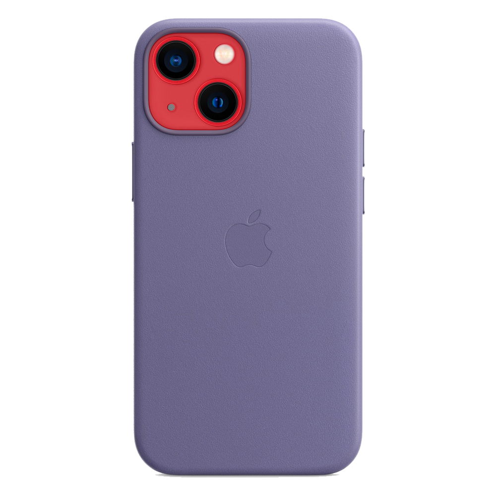 Кожаный чехол с поддержкой MagSafe Apple Leather Case для iPhone 13 mini, Wisteria (Сиреневая глициния)