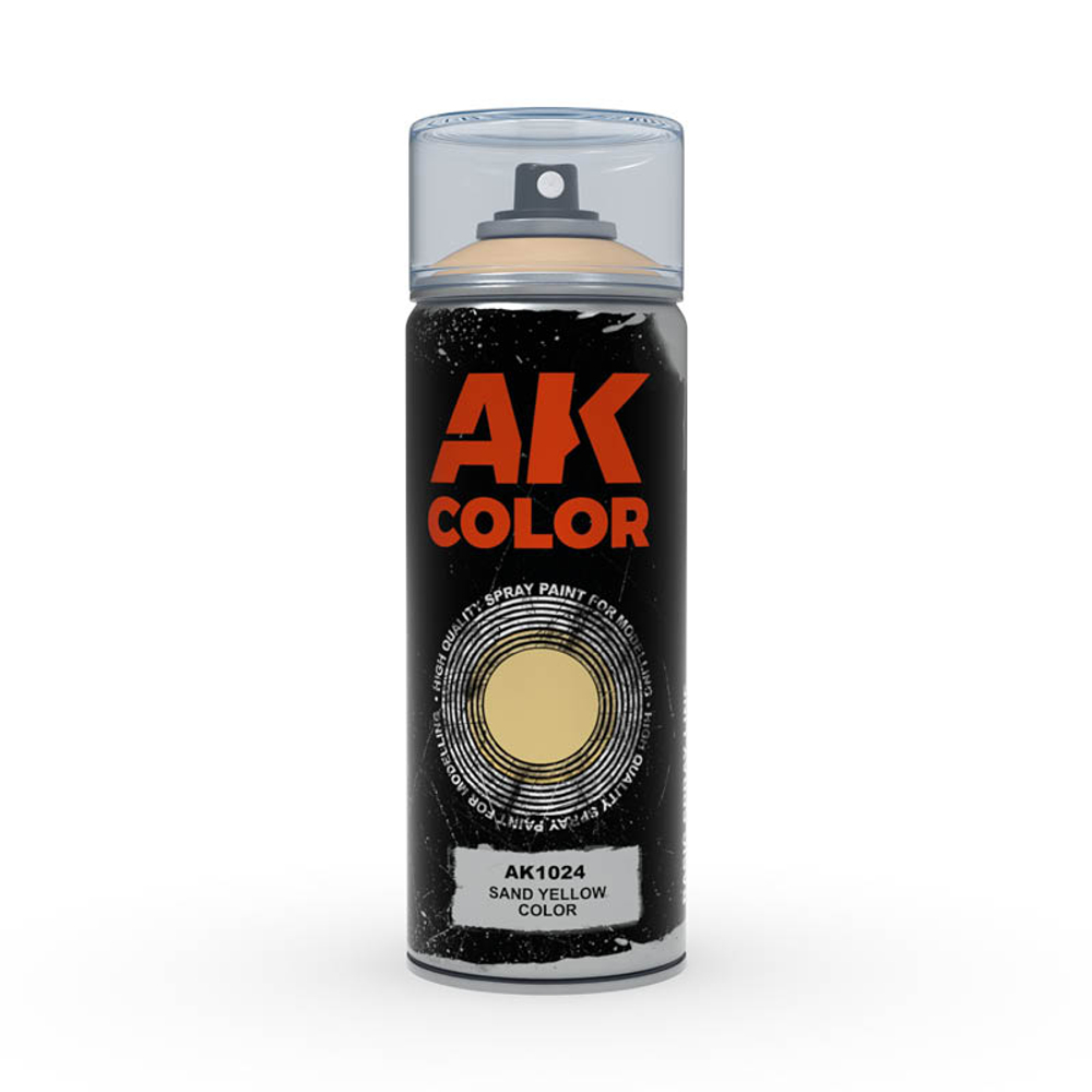 Аэрозольная краска AK Interactive Sand Yellow Color Spray, 150мл
