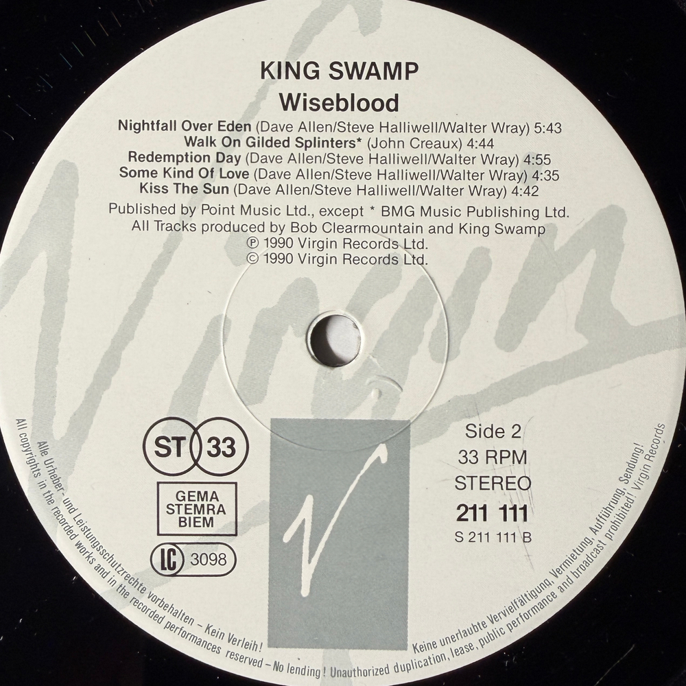 King Swamp ‎– Wiseblood (Европа 1990г.)