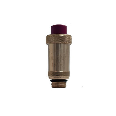Воздухоотводчик автоматический ROMMER Flex - 3/8" (НР, PN10, Tmax 110°C, воздухоотвод сверху)