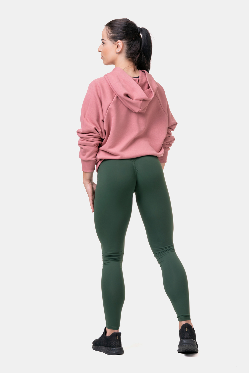 Толстовка женская Iconic HERO Long Sweatshirt with a hoodie 581 Розовая