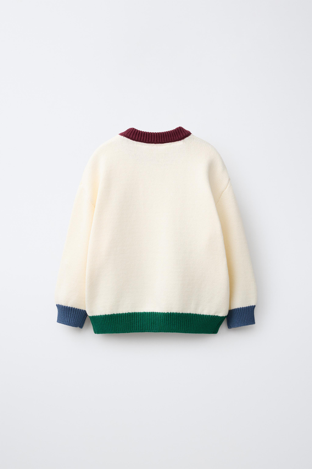 ZARA ТРИКОТАЖНОЕ ПОЛО С ВЫШИВКОЙ MICKEY MOUSE © DISNEY, ЭКРЮ