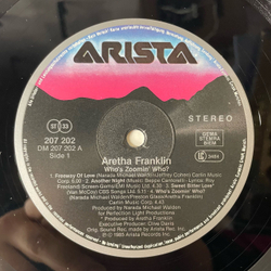 Винтажная виниловая пластинка LP Aretha Franklin Who's Zoomin' Who (Германия 1985) Sisters Are Doin' It For Themselves