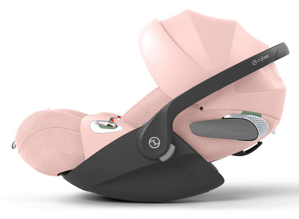 Коляска 3 в 1 Cybex Priam IV Chrome Brown complete и автокресло Cloud T i-Size Peach Pink Plus Mirage Grey