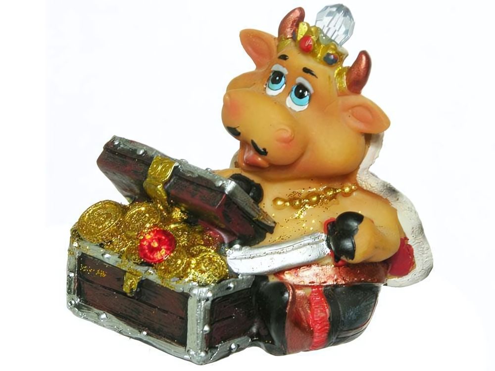 Фигурка Бычок Король 3-DL-F1281 Фигурка Бычок Король 3-DL-F1281