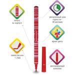 Фломастеры BRAUBERG "PREMIUM", 12 цветов, КОРПУС С ПЕЧАТЬЮ, вентилируемый колпачок, ПВХ-упаковка с европодвесом, 151942