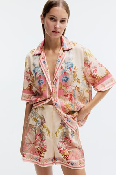 Рубашка из лиоцелла с короткими рукавами - H&M