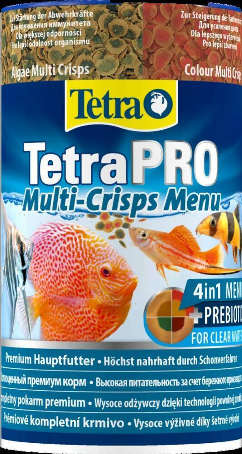 Tetra Pro Menu корм для всех видов рыб "4 вида" чипсов 250 мл