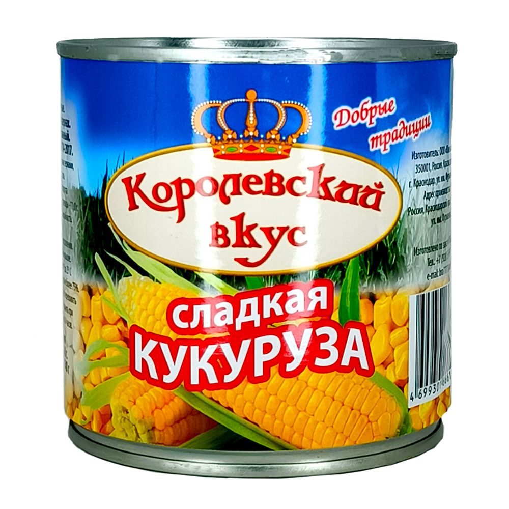 Сладкая Кукуруза Королевский Вкус жб 425мл
