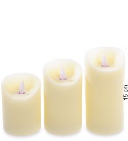Bright LED-08 Набор светодиодных свечей (3шт.) с дистанционным управлением, таймером