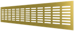 Решетка переточная алюминиевая с анодированным покрытием 480x80, Сhampagne 4808DP Al Сhampagne