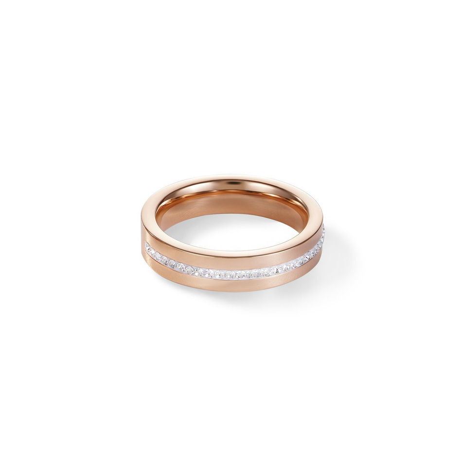 Кольцо Coeur de Lion Crystal-Rosegold 17.2 мм 0226/40-1800 54 размер 17,2