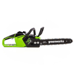 Цепная пила аккумуляторная Greenworks Арт. 2005707UA, GD40CS15K2, 40V, 35 см, бесщеточная, до 1,5 КВТ, с АКБ 2Ач и ЗУ