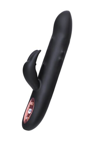 Черный вибратор-кролик Waname D-Splash Hail - 23,8 см. (Цвет: черный)