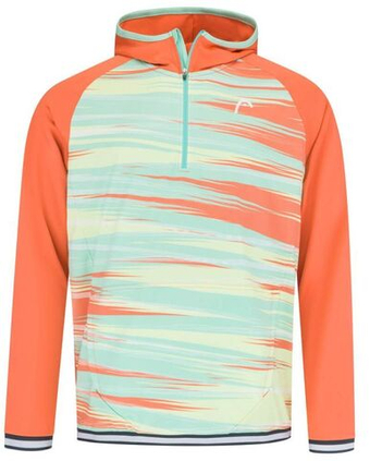 Мужская теннисная кофта Head Topspin Hoodie - Оранжевый