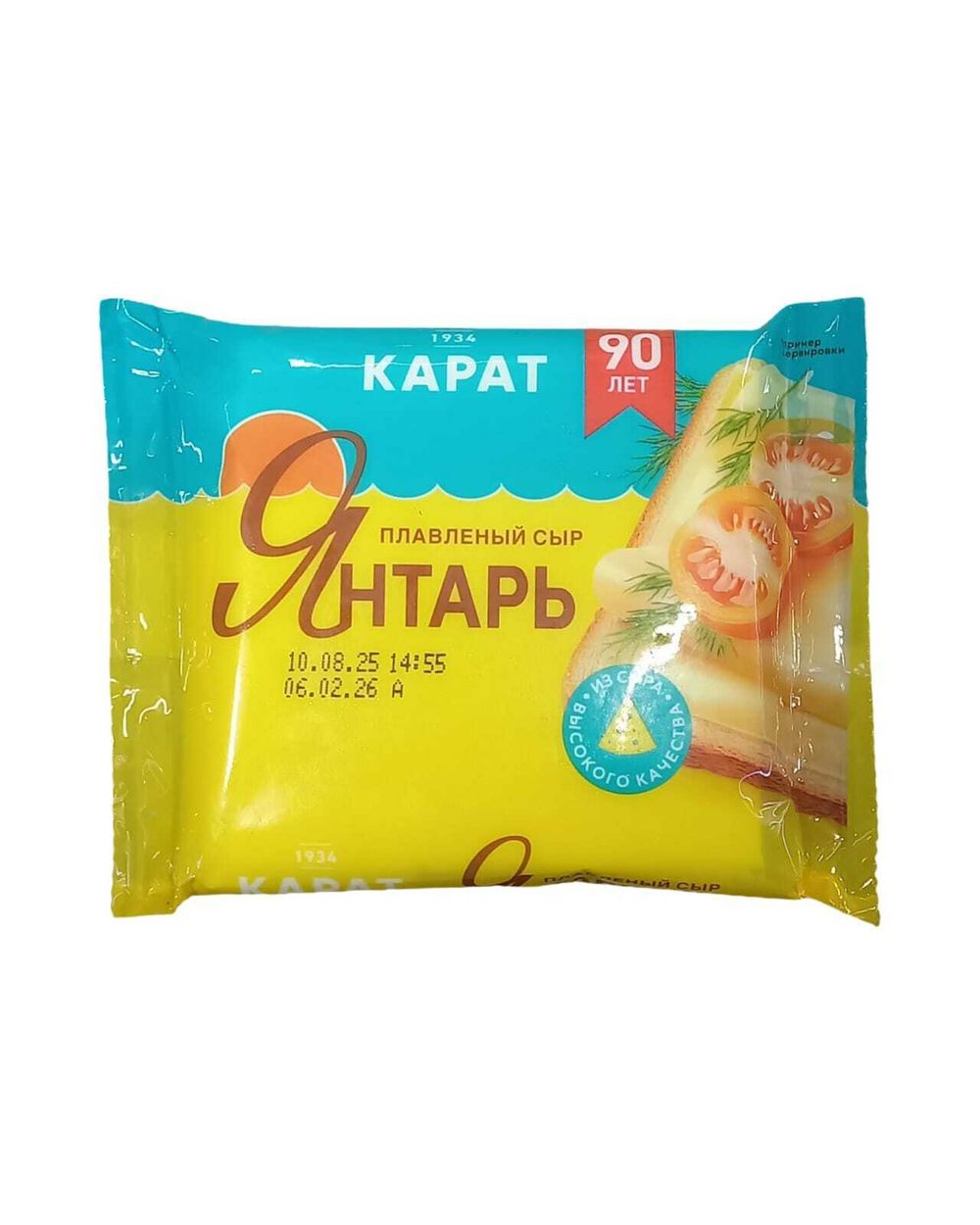 Сыр плавленный "Карат" янтарь 200г