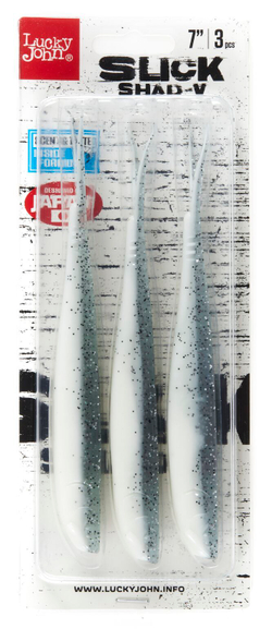 Слаги LJ 3D Series SLICK SHAD-V 7.0in (17,8) 017 3шт.
