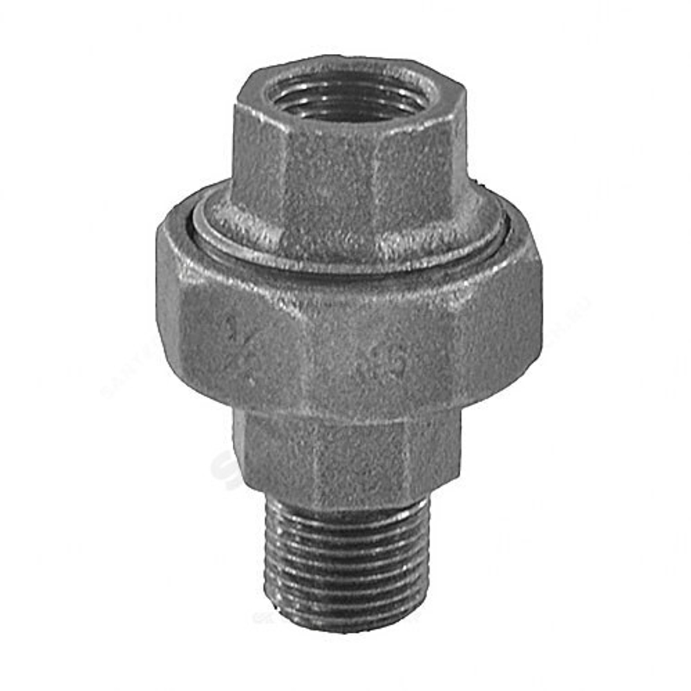 Соединитель прямой американка чугун Ду 32 (1 1/4") ВР/НР Fittex PLUS