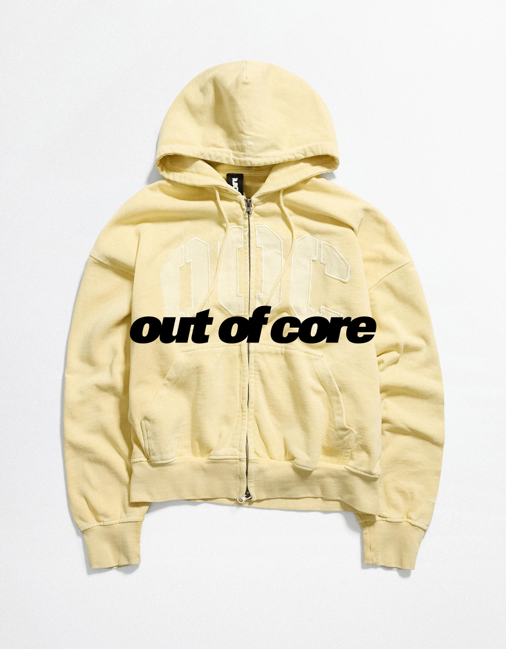 Мужское худи с нашивкой OUT OF CORE - BERSHKA