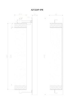 Бра 9W 4000K A2132AP-9PB латунь Galaxy Arte lamp