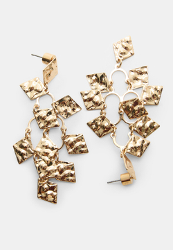 STRADIVARIUS Серьги в форме бриллиантов, золотой