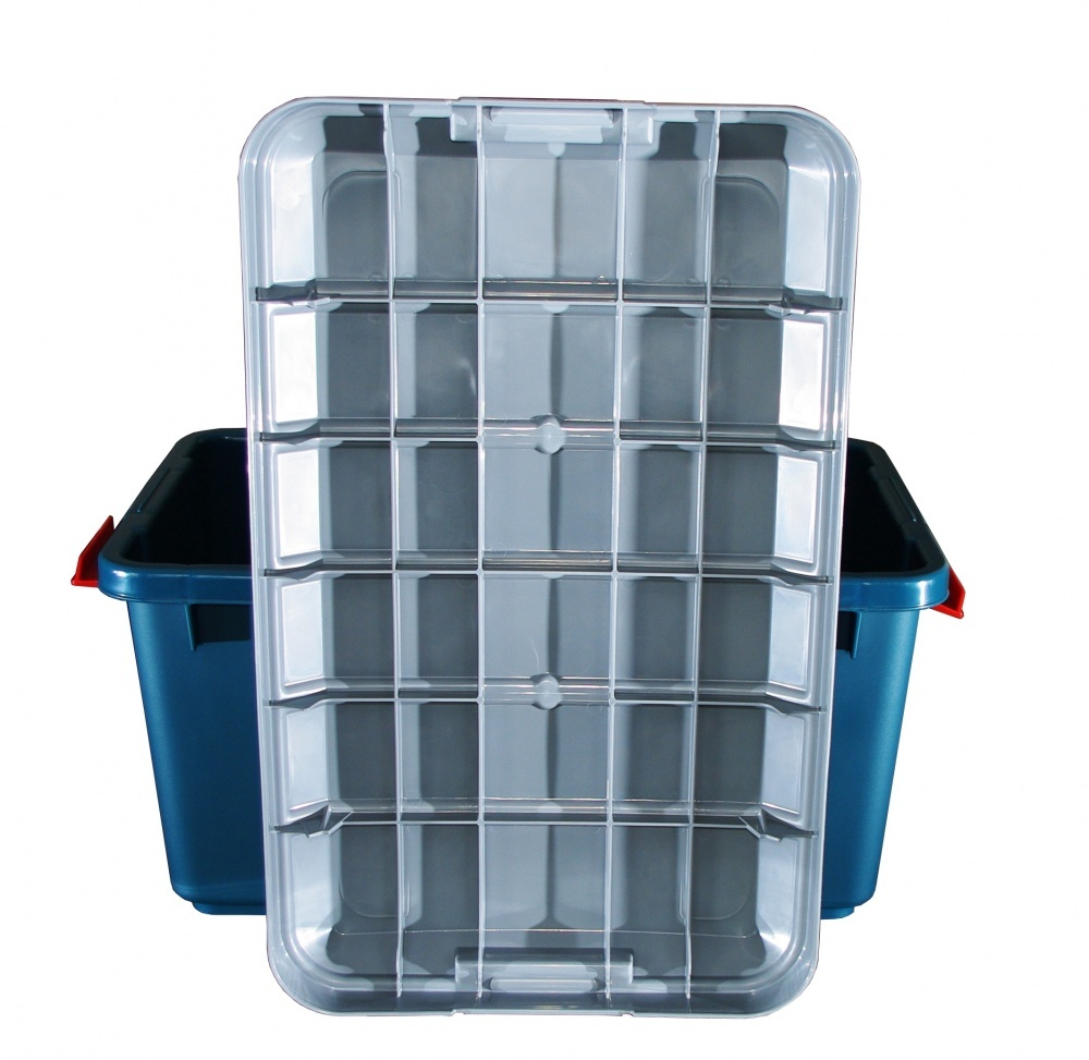 Экспедиционный ящик IRIS RV BOX 600 COVER c разделителем и крышкой, 60 л