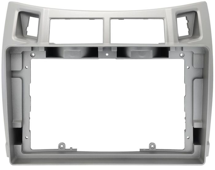 Магнитола для Toyota Vitz 2, Yaris 2 2005-2011 (рамка серебро) - Teyes LUX ONE ROUND монитор 12.3" 2K QLED на Android 10, Быстрая, CarPlay, 4G SIM-слот