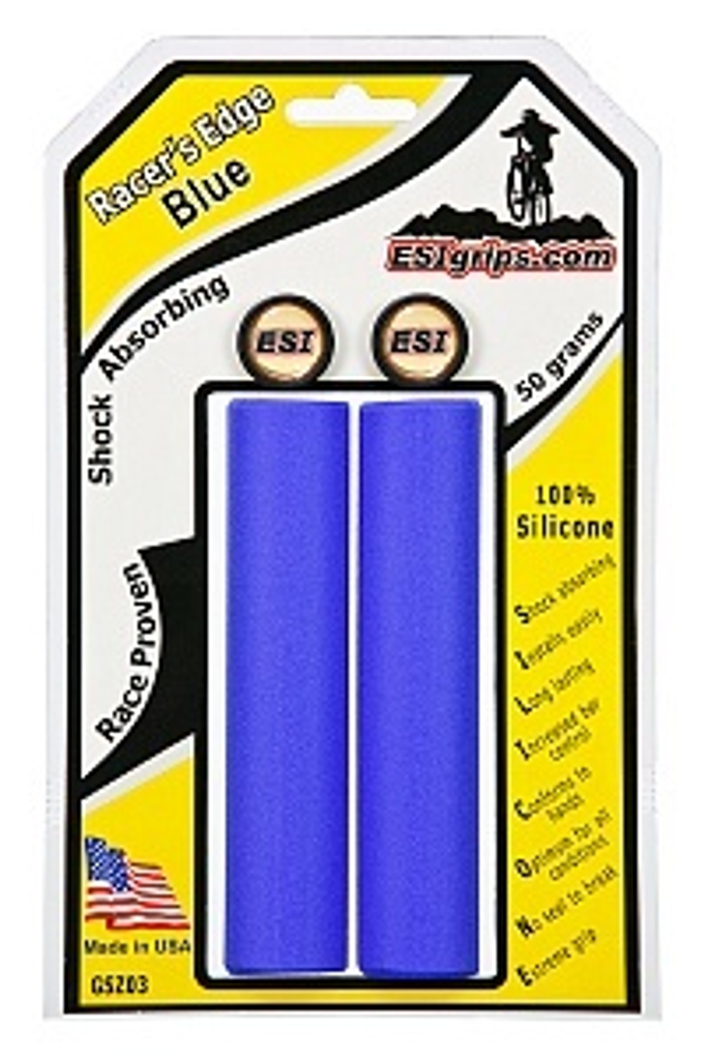 Грипсы ESI Racer's Edge, Blue GSZ03